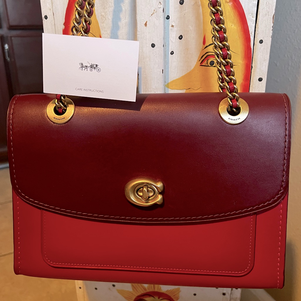New With Tag Coach Parker Colorblock Shoulder Bag